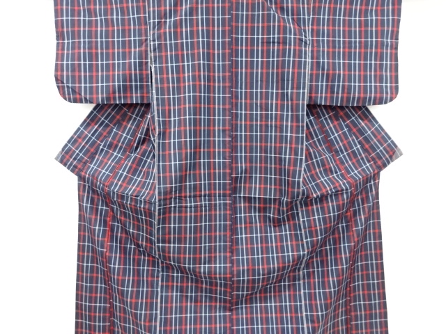 JAPANESE KIMONO / ENSEMBLE / YONEZAWA TSUMUGI / WOVEN GRID